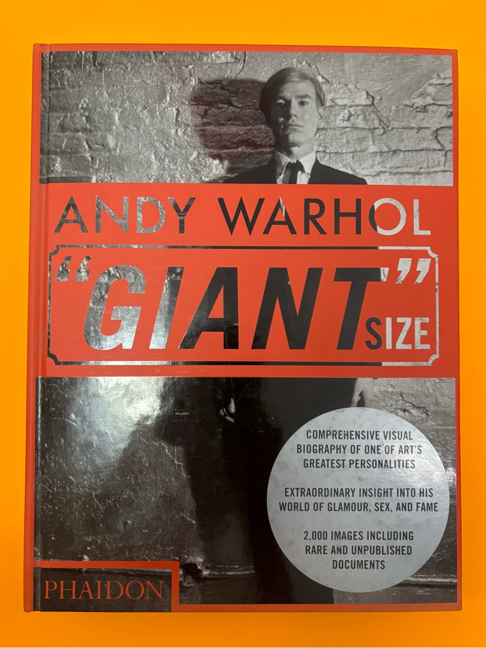 Andy Warhol “Giant” Size Hardcover Phaidon Visual Biography